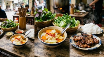 Tại sao hàng bún chả thường đặt sẵn đu đủ xanh trong bát nước chấm?