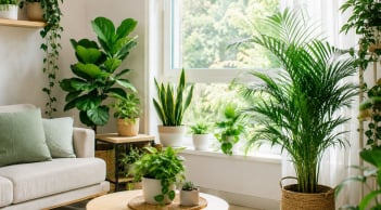 Những vị trí đặt cây cảnh giúp không gian thoáng đãng, mát mẻ hơn, mùa hè càng cần chú ý