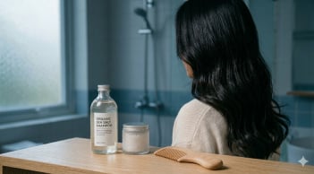 Trộn muối với dầu gội: Bí quyết giúp da đầu sạch gàu, tóc lâu bết