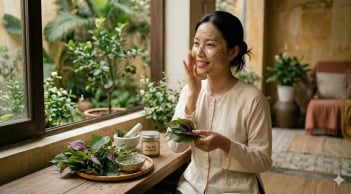 Cách làm mờ nám bằng lá tía tô hiệu quả ngay tại nhà