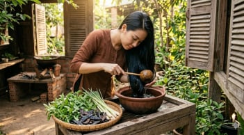 Chỉ cần vài lá hương nhu: Tóc rụng theo nắm cũng giảm dần sau thời gian ngắn