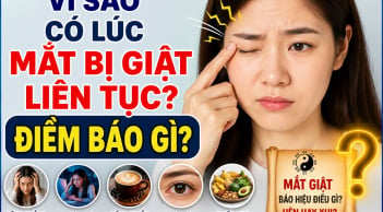Vì sao có lúc mắt bị giật liên tục? Điềm báo gì?