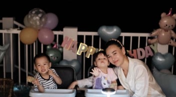 Phương Oanh hoa mắt chóng mặt khi hai con bước vào khủng hoảng tuổi lên 2