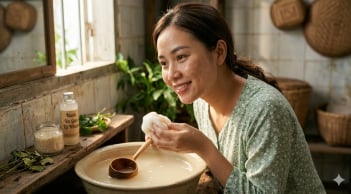Đổ nước vo gạo đi thì quá lãng phí: Làm theo cách này, sạm nám mờ hẳn da sáng bật tông