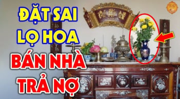 Lọ hoa trên bàn thờ: Nên để bên trái hay bên phải thì tốt hơn?