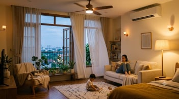 Mở cửa sổ vào thời điểm nào trong ngày để nhà mát tự nhiên hơn?