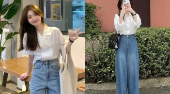 Quần jeans ống suông rộng – món đồ đơn giản nhưng luôn dẫn đầu xu hướng thời trang mùa hè