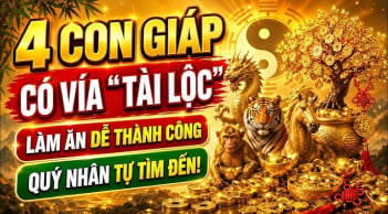 4 con giáp số Hút Lộc Hút Tiền, nhà nào có 2/4 chẳng lo nghèo