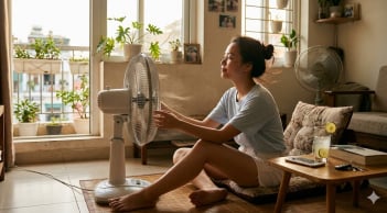 Thói quen dùng quạt điện kiểu này mùa hè: Bảo sao tiền điện tăng vọt, người lại sinh bệnh
