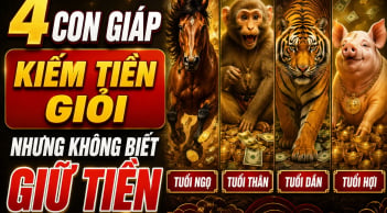 4 con giáp kiếm tiền giỏi nhưng không biết giữ tiền