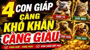 Kể từ mai 14/6, Mộng Vàng Thành Danh, 4 con giáp rủ nhau gánh lộc