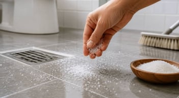 Rắc muối lên sàn nhà tắm, nhà vệ sinh: Mẹo hay nhiều người thích áp dụng