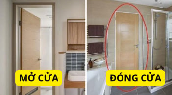 Nên mở hay đóng cửa nhà tắm khi không sử dụng? Rất nhiều người đang làm sai