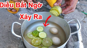 Tại sao nên cho vài lát chanh tươi vào nồi luộc trứng?