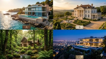 Quiz: Chọn căn biệt thự bạn muốn sống để biết tham vọng thật sự của bạn