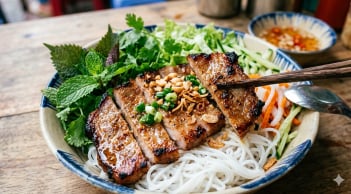 Cách làm bún thịt nướng chuẩn quán, thơm lừng ai ăn cũng mê