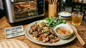Cách làm chả nướng bằng nồi chiên không dầu mềm mọng, vàng óng mà không bị khô