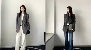 Màu xám lên ngôi trong xu hướng officecore, mang đến vẻ thanh lịch và quyền lực cho phụ nữ hiện đại