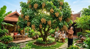 Trồng xoài hay nhãn trong sân nhà? Loại nào vừa cho bóng mát vừa dễ thu hoạch?