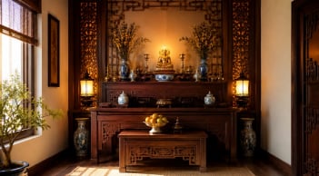 Vì sao người xưa lại sợ ánh sáng mạnh ở phòng thờ? Những lưu ý quan trọng khi bố trí ban thờ