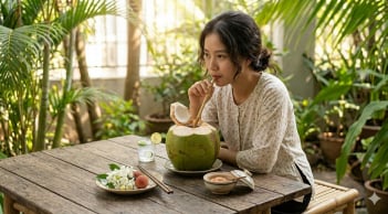 Vừa đi nắng về tuyệt đối không uống nước dừa ngay: Sai lầm tai hại khiến cơ thể kiệt quệ