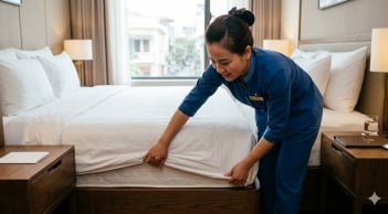 Tại sao khách sạn luôn 'nhét' chặt chăn ga xuống đệm? Hóa ra không phải chỉ để cho đẹp!