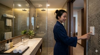 Tại sao các chuyên gia khuyên bạn nên bật đèn phòng tắm khi ngủ ở khách sạn?