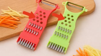 Những lỗ tròn trên chiếc nạo rau củ để làm gì? Có người dùng nhiều năm vẫn chưa biết hết công dụng