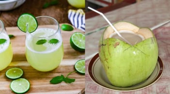 Trời nóng, uống nước chanh hay nước dừa tốt hơn?