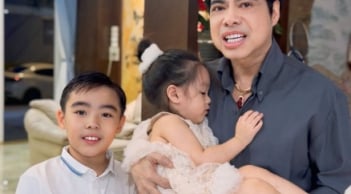 Danh ca Ngọc Sơn bất ngờkhoe con trai và con gái