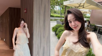 Mang thai tháng thứ 7, Á hậu Tường San vẫn ghi điểm với phong cách thời trang thanh lịch và cuốn hút