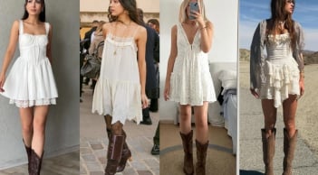 Váy ren trắng và boots cao bồi: Công thức thời trang giúp loạt ảnh du lịch mùa hè thêm cuốn hút