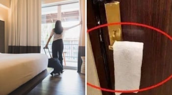 Nhiều người thường treo khăn ướt trên tay nắm cửa ở khách sạn: Vì sao?