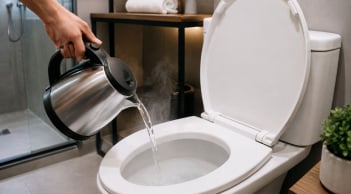 Tại sao khi nhận phòng khách sạn nên đun một ấm nước sôi đổ vào bồn cầu? Lý do bất ngờ