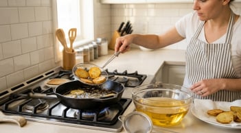 Bí quyết cho vài lát khoai tây vào chảo dầu: Công dụng khiến nhiều người bất ngờ