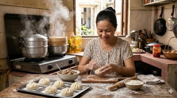 Cách làm bánh bao tại nhà mềm xốp, trắng mịn như ngoài hàng