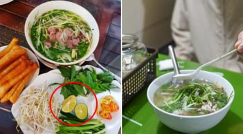 Tại sao ăn phở gà thì vắt chanh, ăn phở bò lại cho giấm?