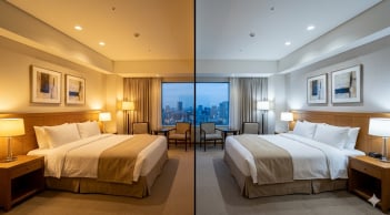 Vì sao khách sạn thường dùng đèn ánh sáng vàng?