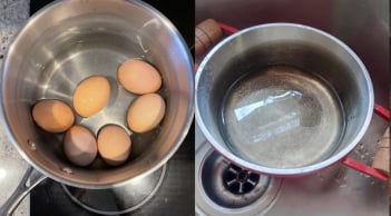 Vì sao nồi luộc trứng luôn bị đen?
