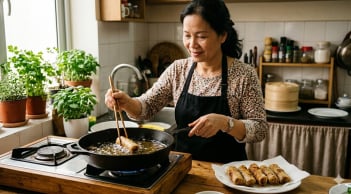 Cách rán nem vàng giòn mà không bị vỡ