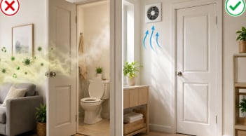 Cửa nhà vệ sinh nên đóng hay mở khi không dùng, chuyện tưởng nhỏ mà không nhỏ