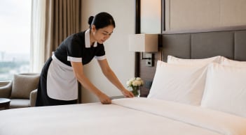 Khách sạn có thay toàn bộ chăn ga sau mỗi lượt khách không?