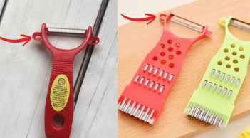 Nhiều người không biết phần núm tròn bên cạnh các dao nạo để làm gì? Chúng không hề vô dụng