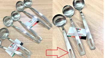 Vì sao trên những chiếc muôi luôn có một lỗ tròn phần cán?