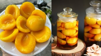 Cách tự làm đào ngâm tại nhà, để lâu vẫn giòn ngon, không nổi váng