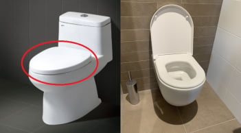 Khi đi vệ sinh trước khi xả nước nên đóng nắp bồn cầu hay mở nắp