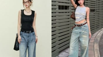 Áo ba lỗ, áo thun và quần ống rộng: Công thức mặc đẹp mùa hè vừa mát mẻ vừa thanh lịch