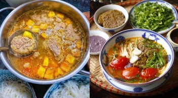 Cách nấu bún riêu cua Hà Nội chuẩn vị, thịt cua đóng tảng, nước dùng ngọt thanh, không tanh
