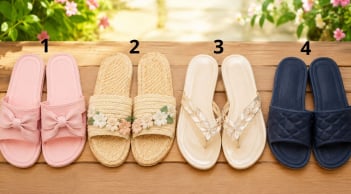 Chọn 1 đôi dép bạn muốn đi nhất: Bật mí mệnh giàu hay mệnh khổ?