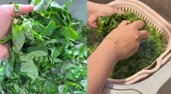 Tại sao khi nấu canh rau ngót, phải vò lá rau trước khi cho vào nồi?